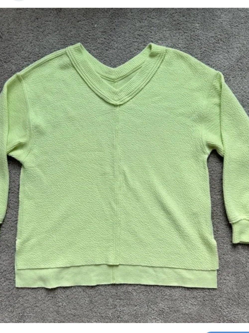 Aerie oversized Women's Sage Green Waffle Knit top.